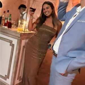 Lovers + Friends Brown Maxi Dress